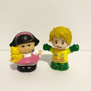 Fisher Price Little People Lot Girl Kid Garbage Truck Driver 4/$20 🛑